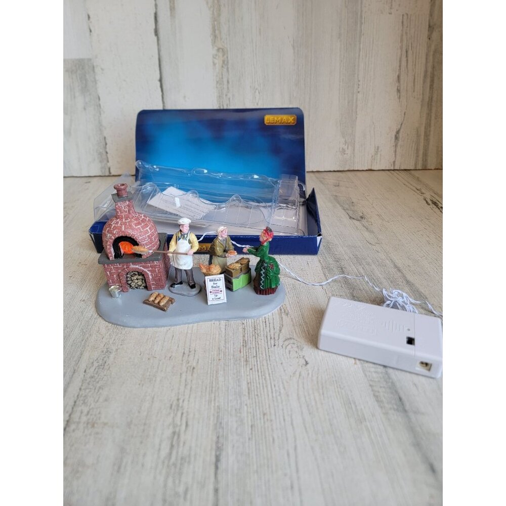 Lemax bread for sale bakers light up Village accessory Xmas